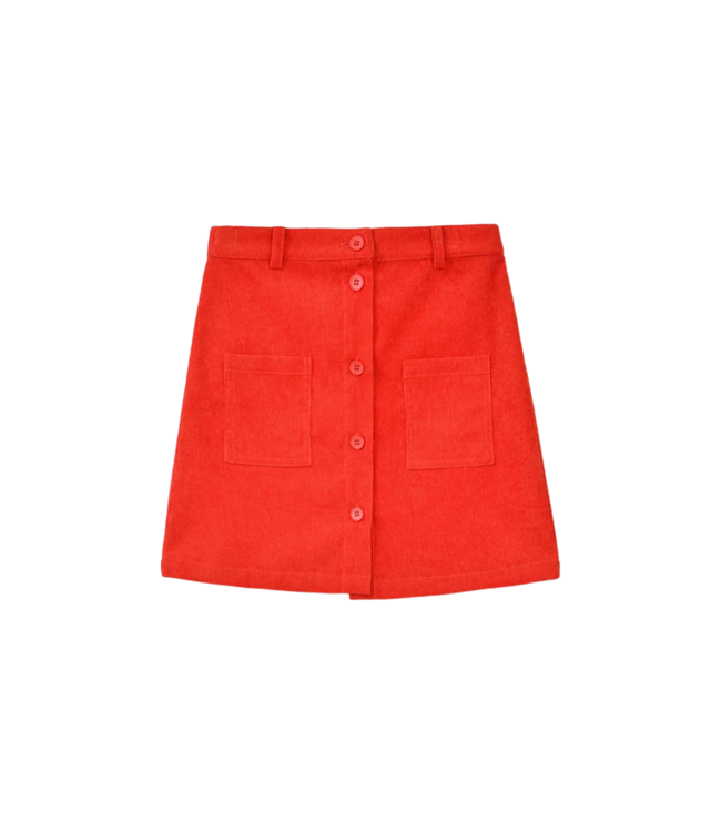 Molly Bracken Red/Orange Woven Skirt