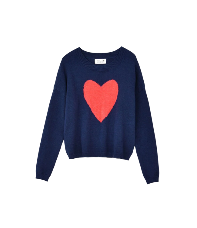 Molly Bracken Navy Blue Knitted Sweater