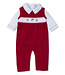 Kissy Kissy Red/White CLB Holiday Medley 24 Overall Set w/Hand Emb.