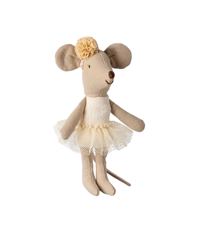 Maileg Ballerina Mouse, Little Sister-Off White