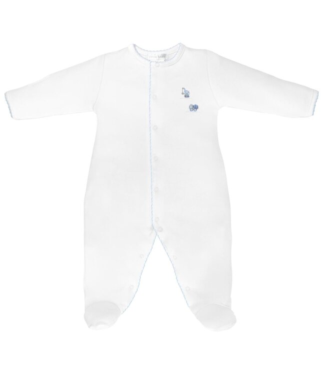 LydaBaby White Construction Footie