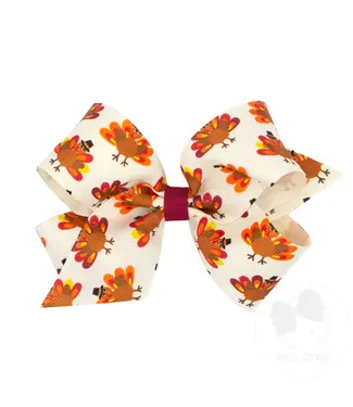 Wee Ones Med. Harvest Pumpkin Bow