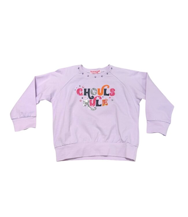 Joyous & Free Lilac Ghouls Rule Sweatshirt