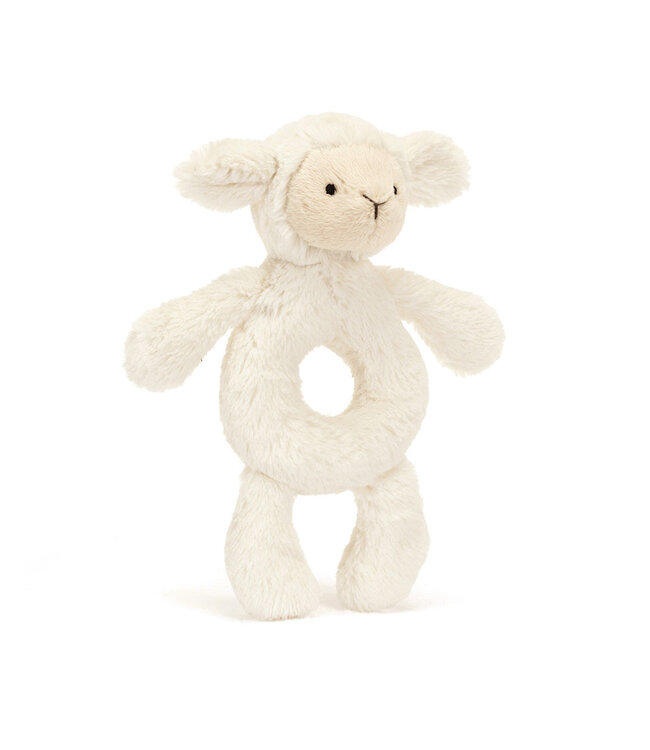 Jellycat Bashful Lamb Ring Rattle