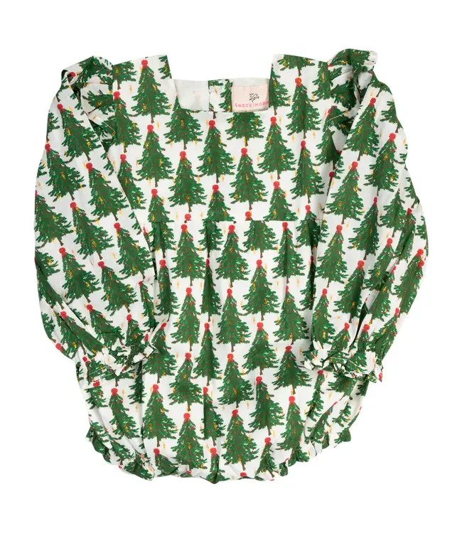 Smocking Bird Christmas Tree Print Bubble