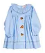 Smocking Bird Lt. Blue Embroidered Turkey Dress