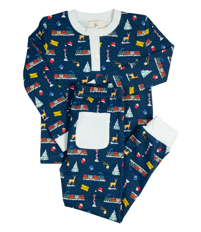 Smocking Bird Polar Express PJ Set