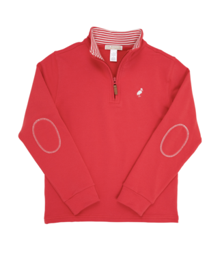 Beaufort Bonnet Richmond Red/Worth Ave Wh Hayword Half Zip Shirt