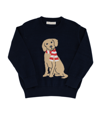 Beaufort Bonnet Nantucket Navy/Dog Isaacs Intarsia Sweater