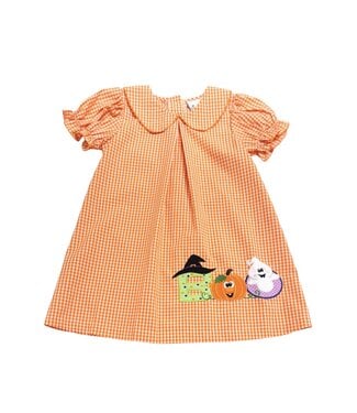 Orange/White Boo Dress