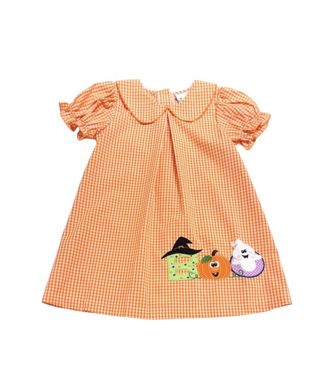 Orange/White Boo Dress