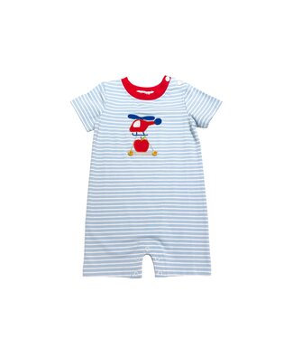 Ishtex Helicopter Applique Boy's Romper