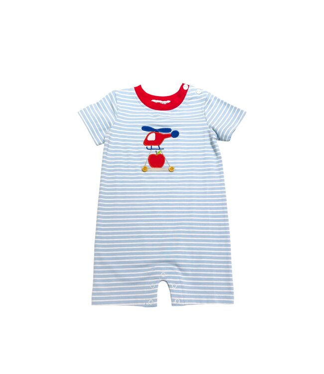 Ishtex Helicopter Applique Boy's Romper