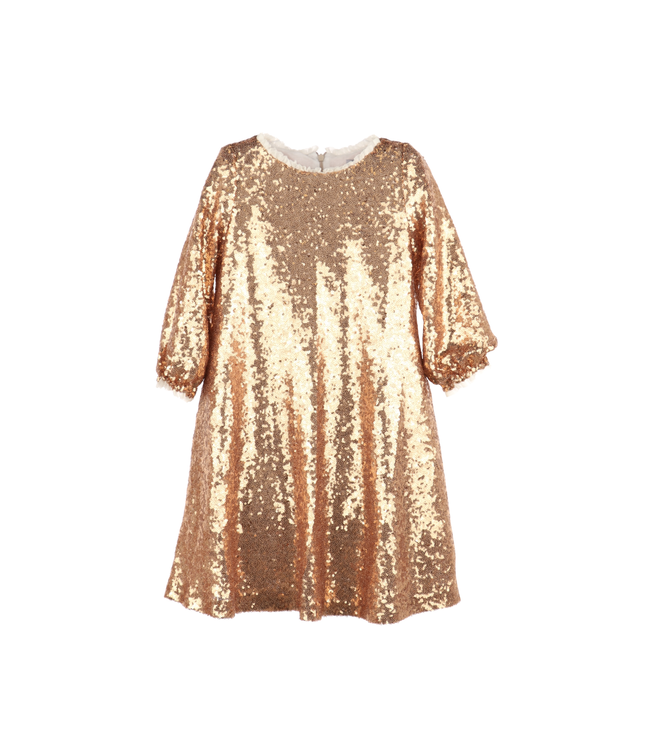 Gabby. Gold Sequin Payton Dress