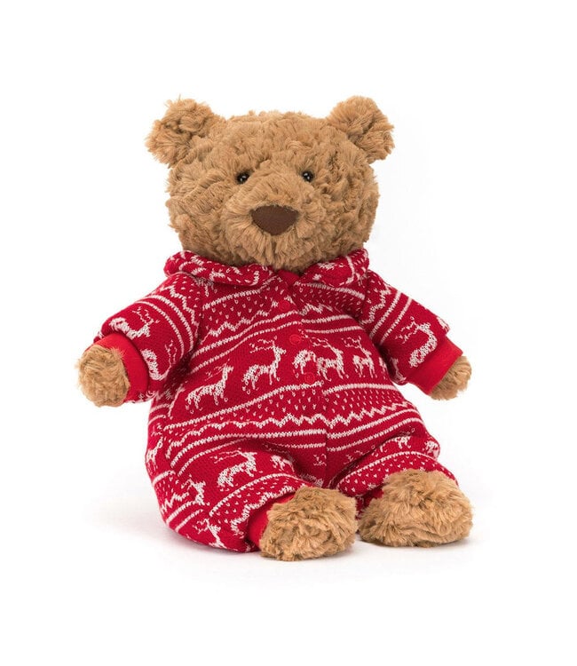 Jellycat Bartholomew Bear Winter Pajamas