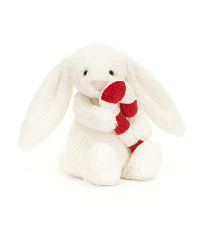 Jellycat Bashful Bunny w/Candy Cane