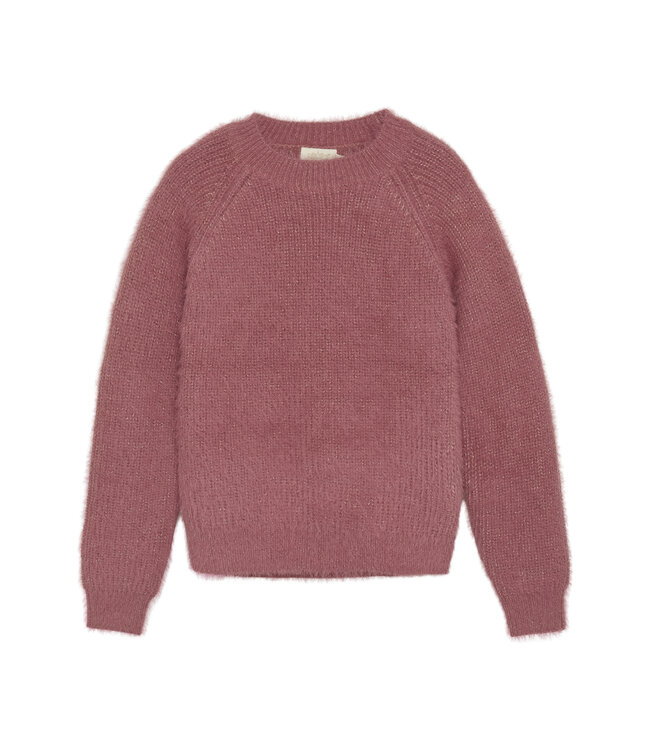 Creamie Rose Sparkle Knit Pullover