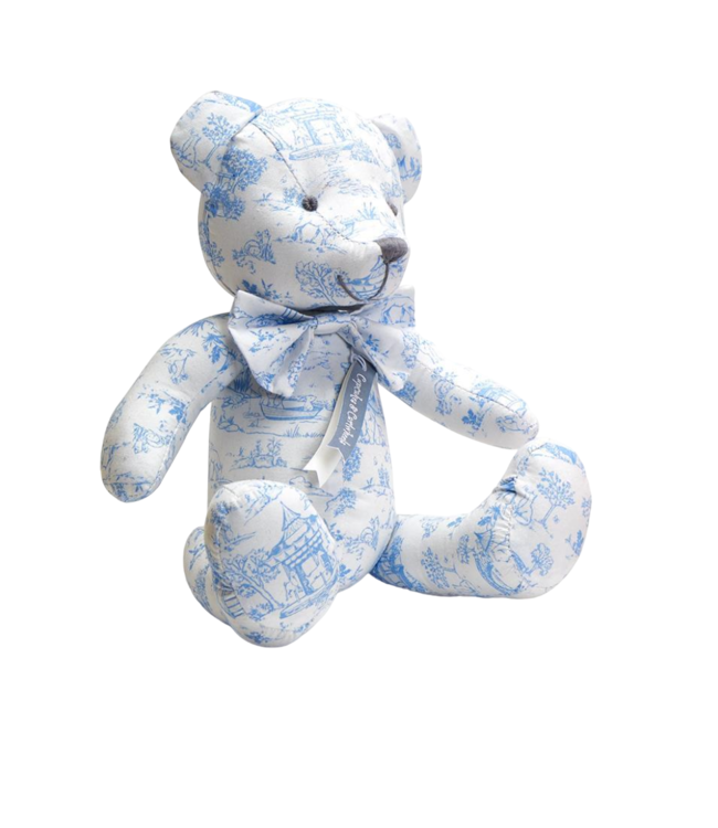 Toile Stuffed Bear