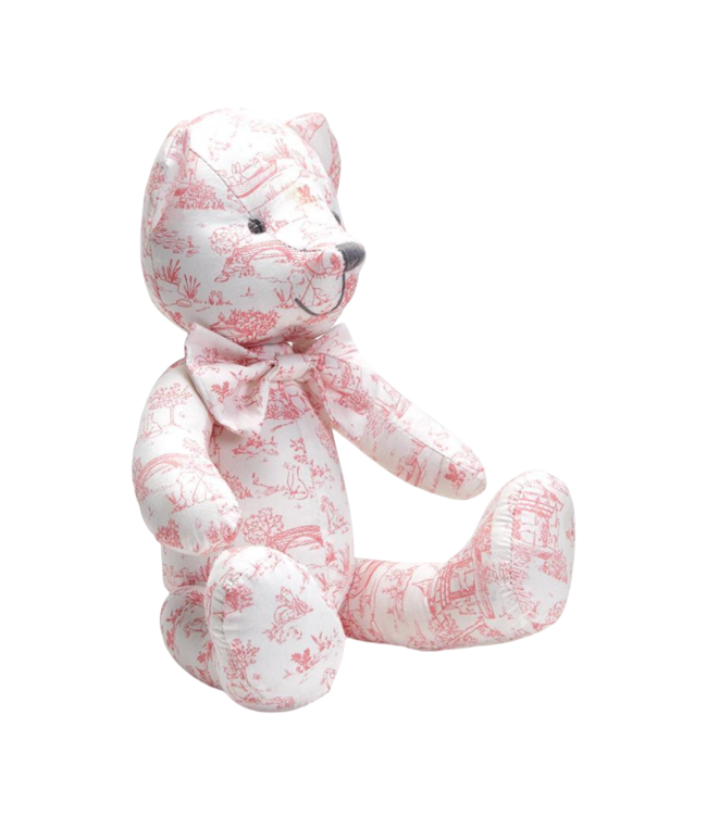 cupcakes & cartwheels Toile Stuffed Bear