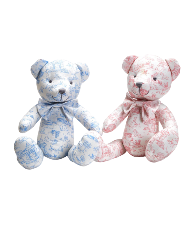 cupcakes & cartwheels Toile Stuffed Bear