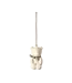 Metal Ornament, Teddy Bear - Off White/Blue