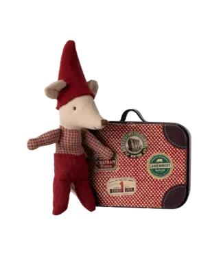 Maileg Christmas Mouse, Baby in Suitcase