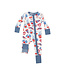 Angel Dear Love You Foodie Much 2 Way Zip Romper-Blue