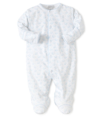 Kissy Kissy Light Blue Ele-Fun Print Footie
