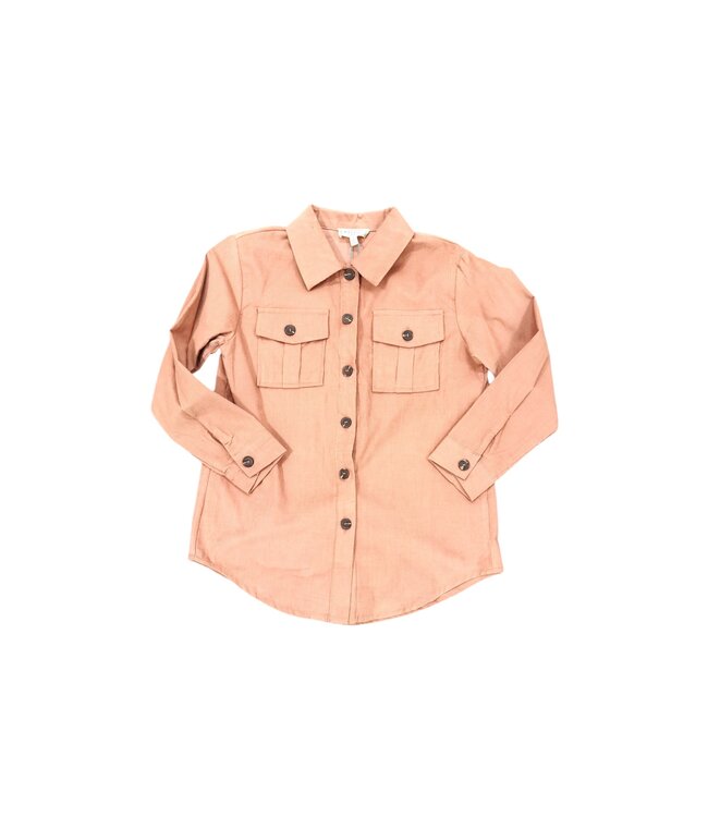 Hayden Mauve L/S Button Down Shirt