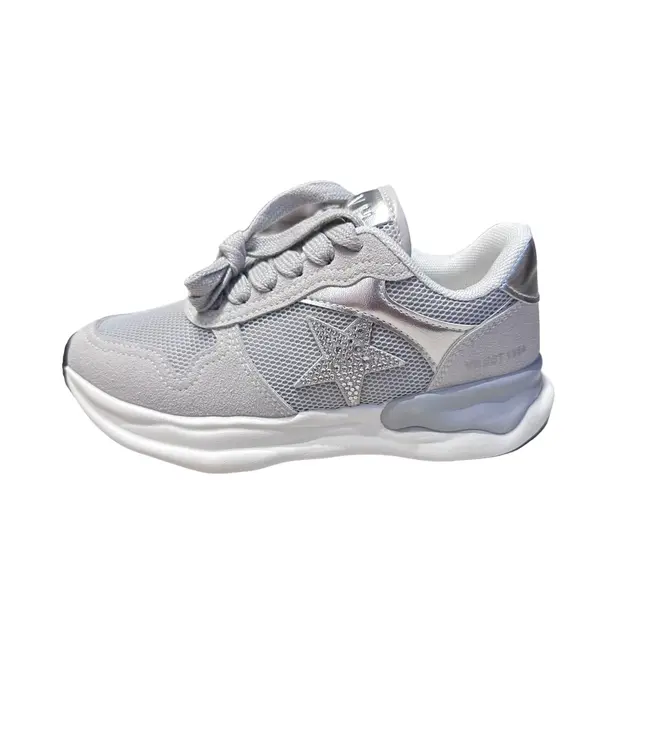 Vintage Havana Swift Glitter Star Grey Mesh Running Sneaker