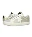 Metallic Gold Pebbled Low Top White Star