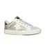 Metallic Gold Pebbled Low Top White Star