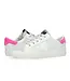 Vintage Havana Gail White Laced Pink Back Tab Multi Glitter Low Top