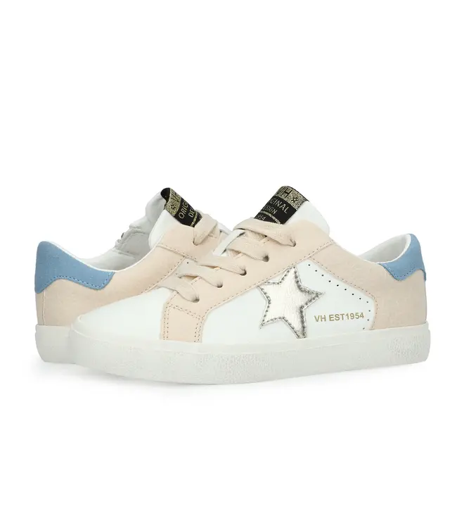 Vintage Havana Taupe Laced Gold Star Blush White Low Top