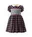 Rachel Riley Check Smocked Dress