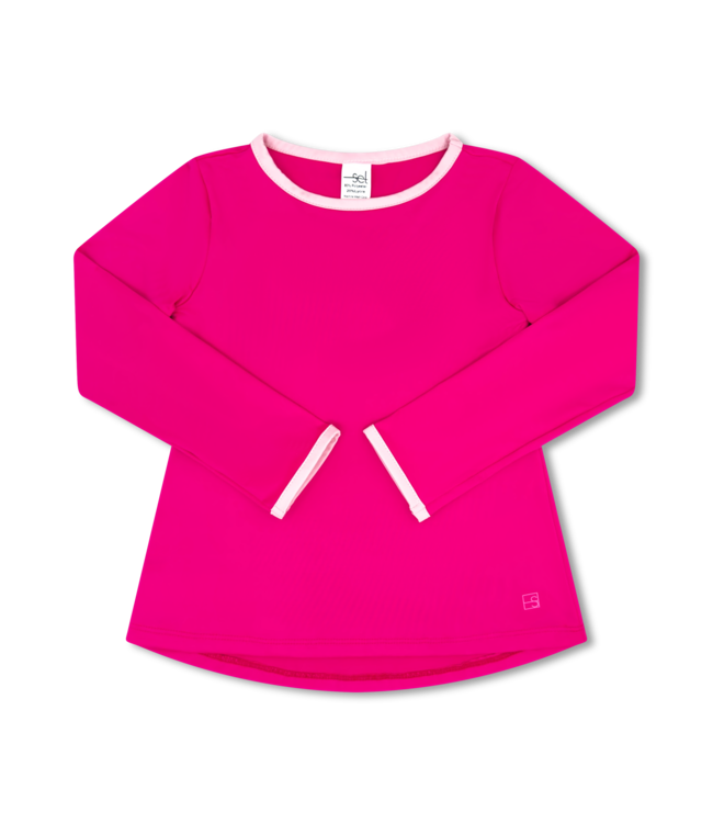 Set Athleisure Power Pink/Cotton Candy Pink L/S Shirt