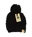 Kids Solid Pom Beanie