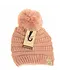 Kids Solid Pom Beanie