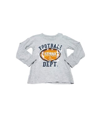 Wes and Willy Heather Football L/S Tee