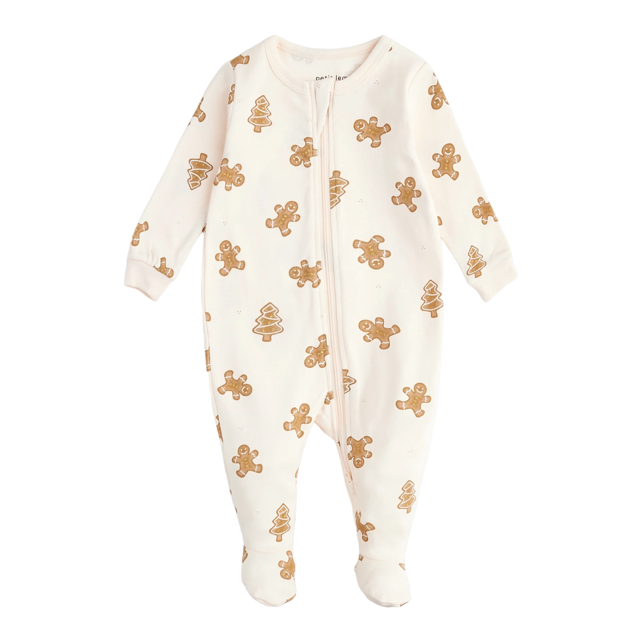 Petit Lem Cranberry Print on Crème Footed Sleeper