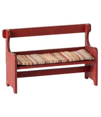 Maileg Bench, Mouse-Red