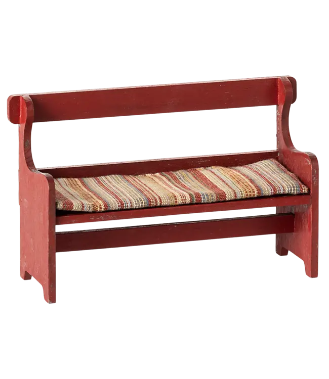 Maileg Bench, Mouse-Red