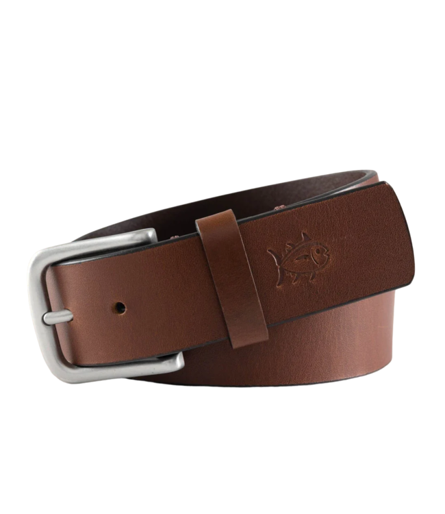 Southern Tide Light Brown Leather Belt