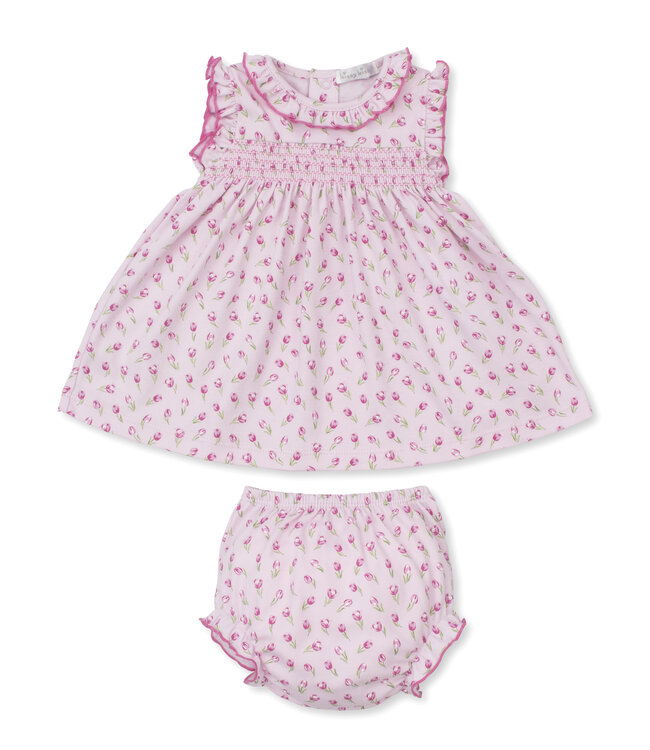 Kissy Kissy Pink Tulip Blossoms Dress Set
