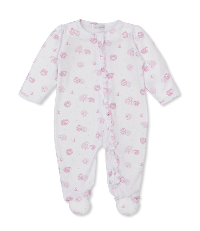 Kissy Kissy Pink Baa Baa Baby Sheep Footie w/Zip