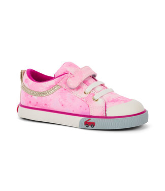 see kai run Kristin Hot Pink Stars Sneaker