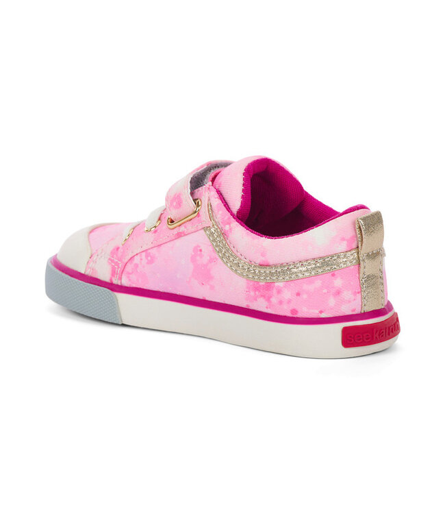 Kristin Hot Pink Stars Sneaker