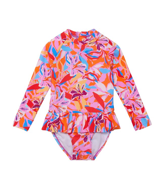 Snapper Rock Blooming Sunset Skirt Surf Suit Baby