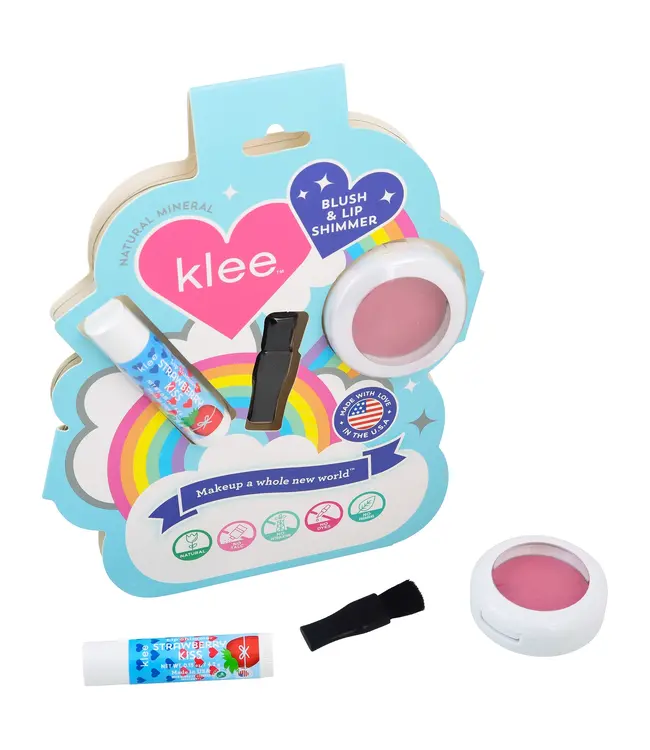 Klee Sweet Cherry Spark Blush & Lip Shimmer Set