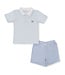 Kissy Kissy Lt. Blue Playground Pups Bermuda Set
